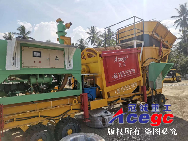 移動(dòng)式離心選礦車在菲律賓